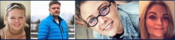 Hér má sjá mynd af Jóhannesi með dóttur sinni og Berglindi með systur sinni