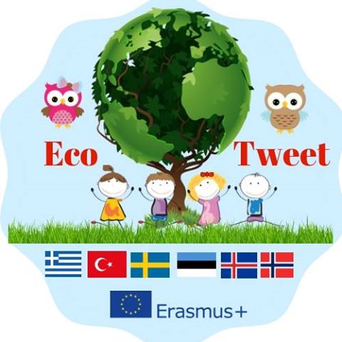 Hér má sjá merki Erasmus+ verkefnisins ECO TWEET