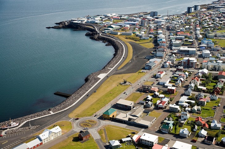 Looking over a part of the Coastline