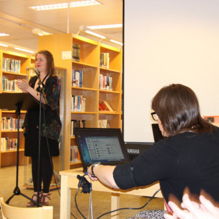 Anna Margrét Ólafsdóttir starfsmaður hjá Reykjanesbæ kynnti dagskrá.