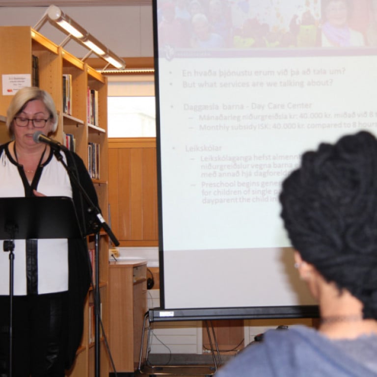 Hera Ósk Einarsdóttir sviðsstjóri Velferðarsvið kynnti margþætta þjónustu sviðsins