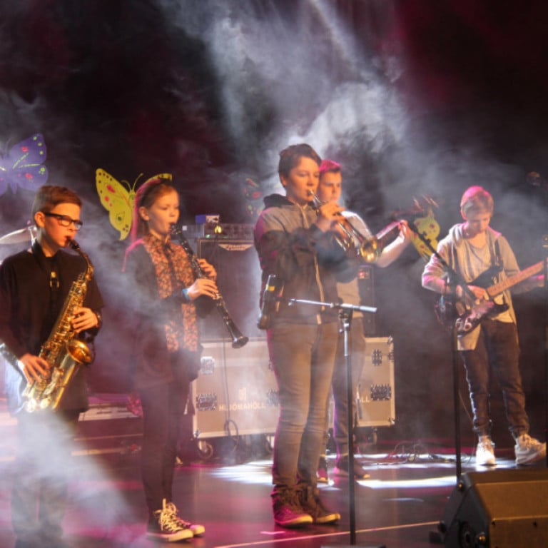 Hljómsveit úr Tónlistarskóla Reykjanesbæjar skipuð ungum nemendum skólans