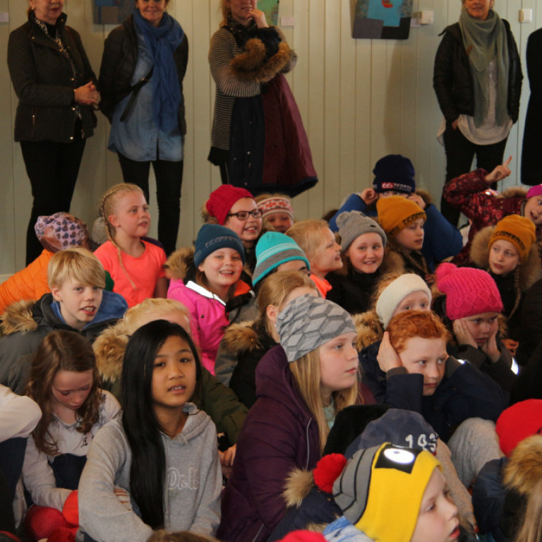 Líka gaman hjá þeim sem eru aftast