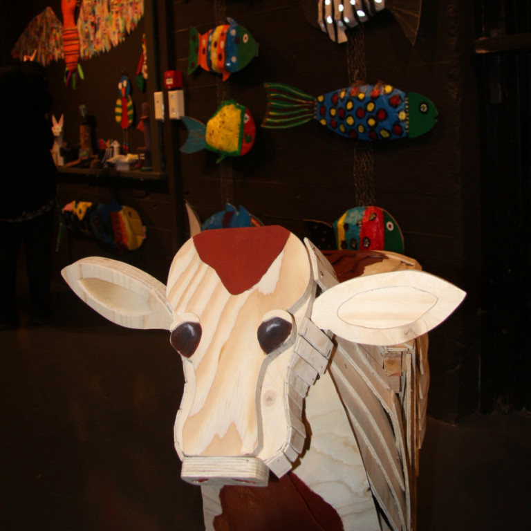 Kálfur og litskrúðugir fiskar