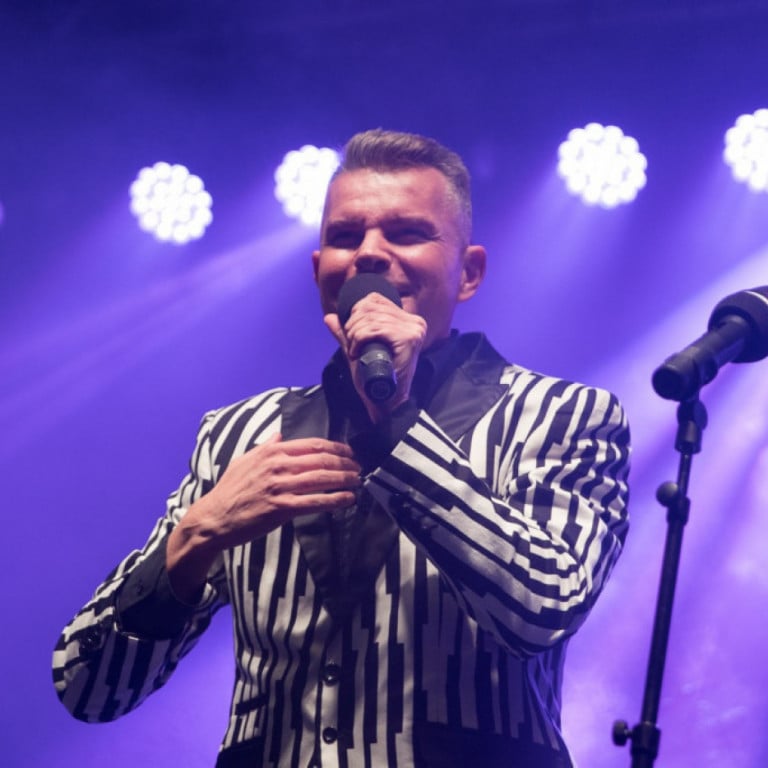 Páll Óskar á hátíðarsviðinu á laugardagskvöld