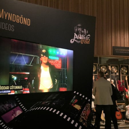 Leðurjakkan góða er að finna á sýningunni