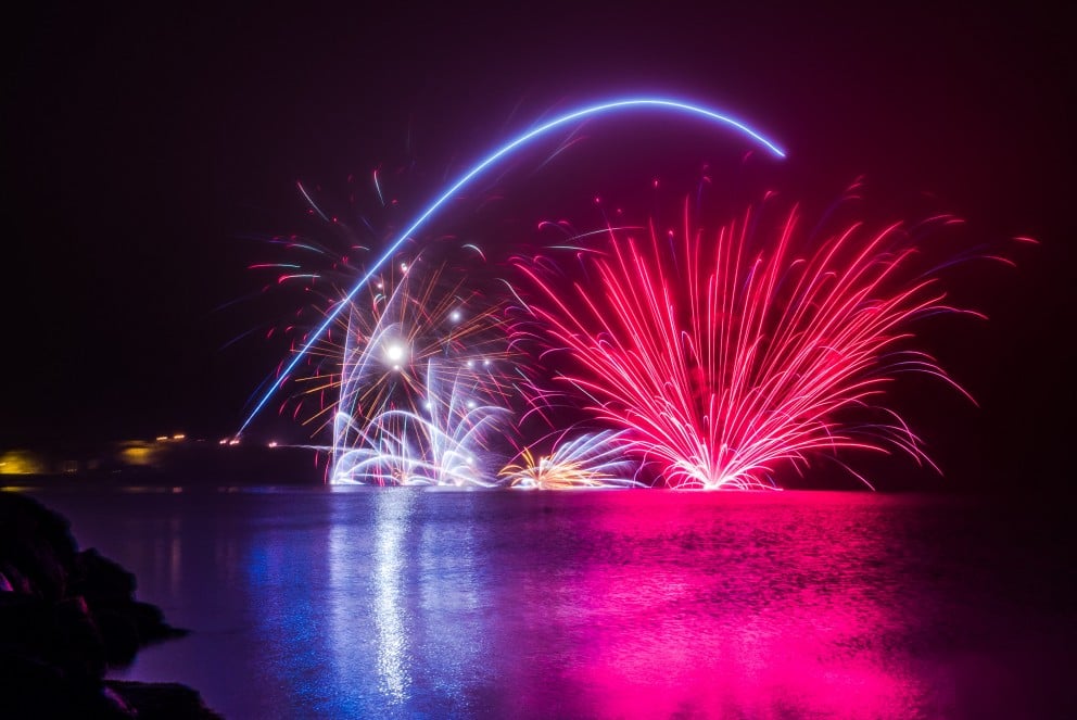 Glæsileg flugeldasýning á Ljósanótt.