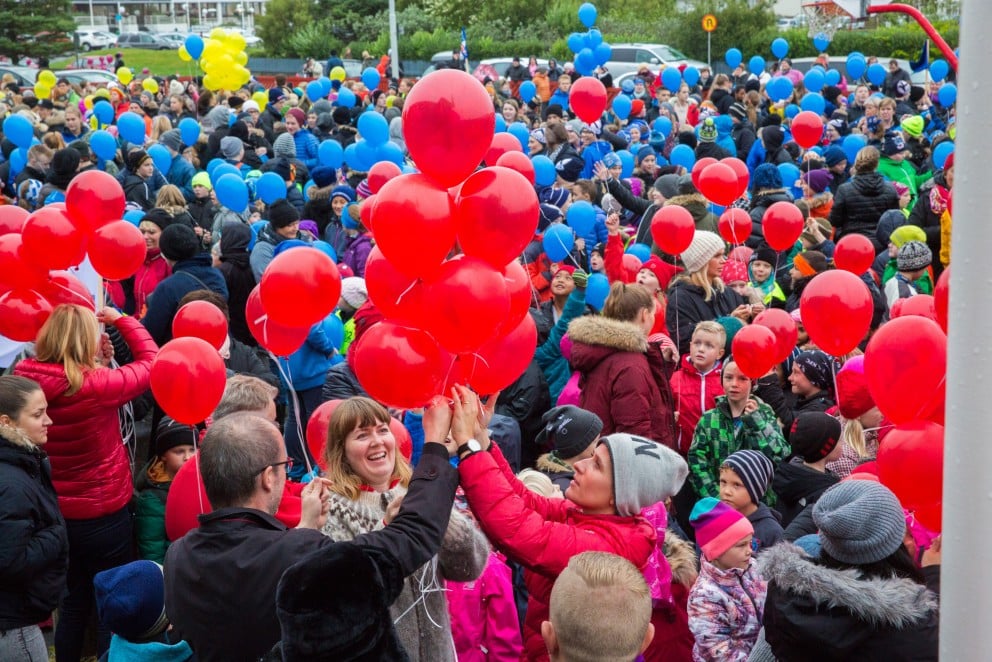 Gaman á blöðrusleppingu.