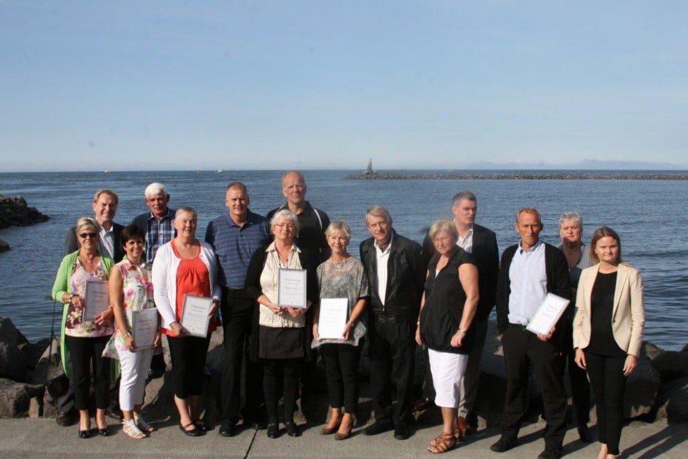 Verðlaunaafhending á fallegum degi í Reykjanesbæ