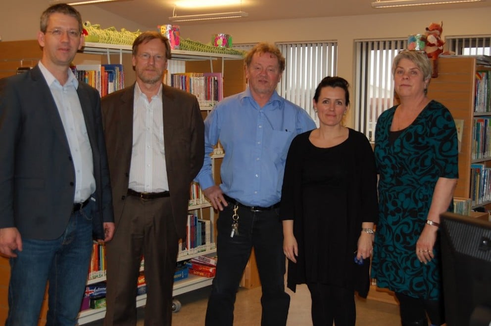 Kennarar ásamt Gylfa Jóni fræðslustjóra.