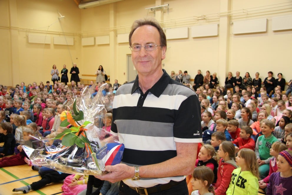 Gunnar Þór Jónsson kvaddur í Heiðarskóla.