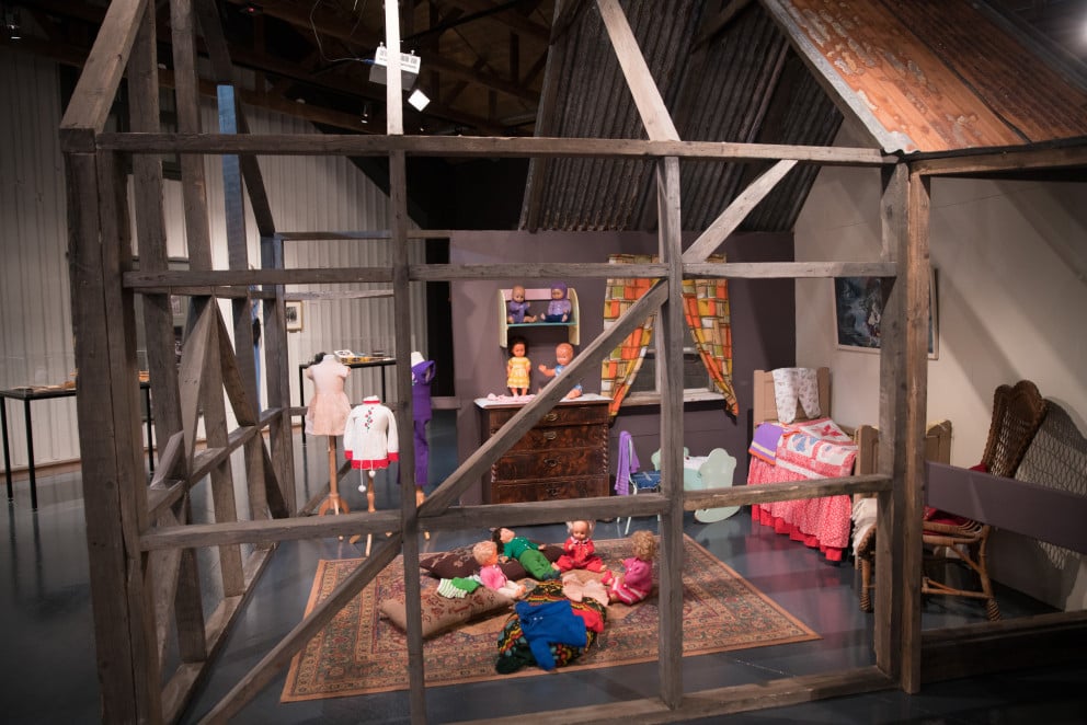 Frá sýninginni Heimilið sem Byggðasafn Reykjanesbæjar er nú með í Gryfjunni í Duus Safnahúsum.