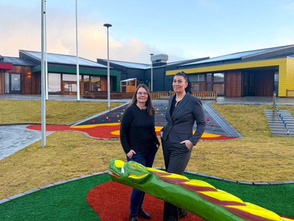 María Petrína Berg, leikskólastjóri og Rósa Íris Ólafsdóttir, aðstoðarleikskólastjóri.