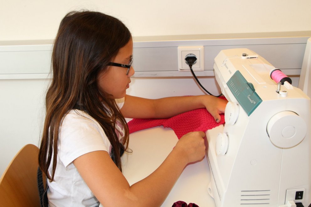 Þetta verður fallegur margnota taupoki svona fagurbleikur.