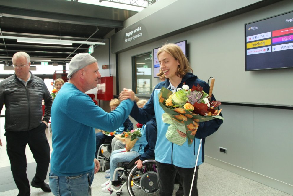Hafþór óskar Má til hamingju með frábæran árangur á nýliðnu HM móti fatlaðra í London.