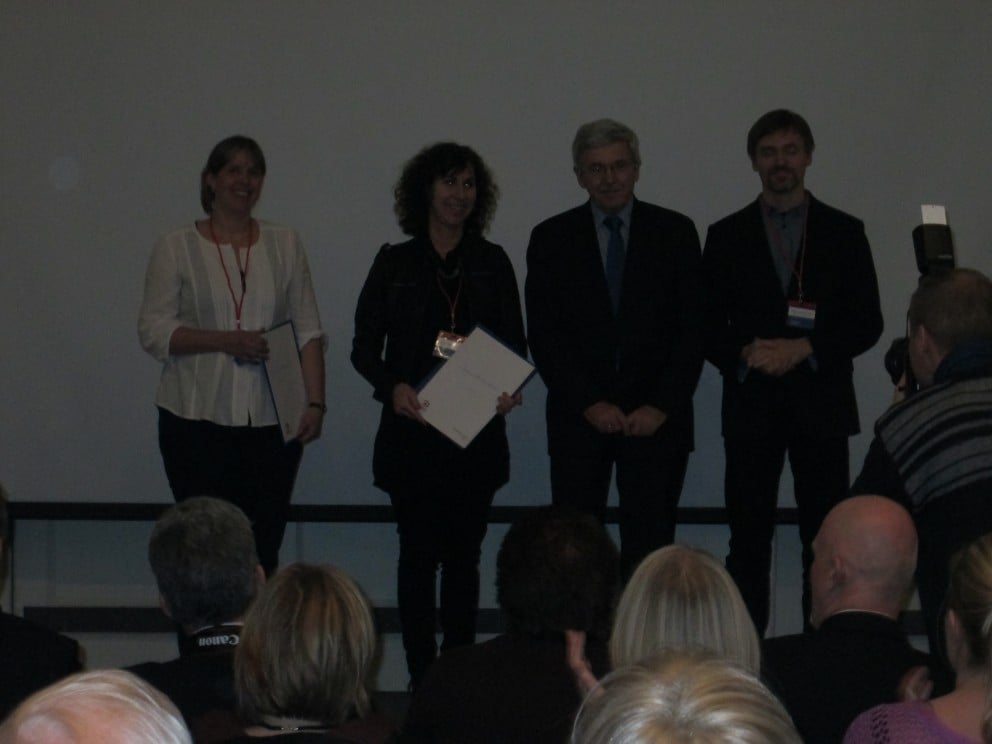 Frá verðlaunaafhendingu.