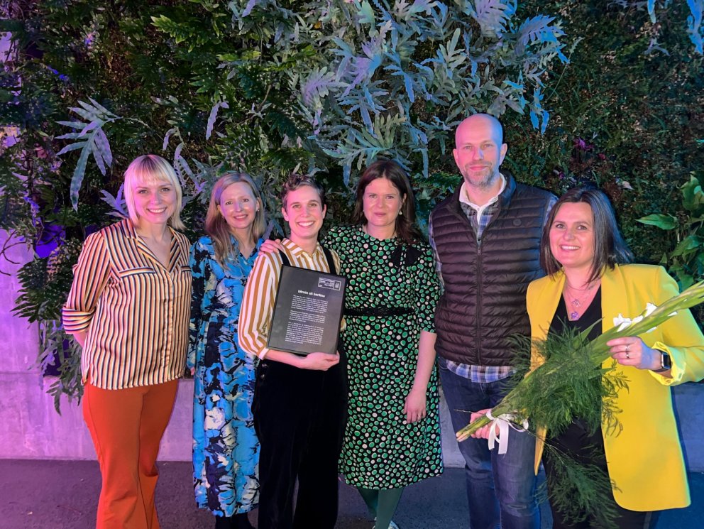 Hönnunarteymi Þykjó ásamt Samúel Torfa Péturssyni frá Kadeco og Hilmu Hólmfríði frá Reykjanesbæ