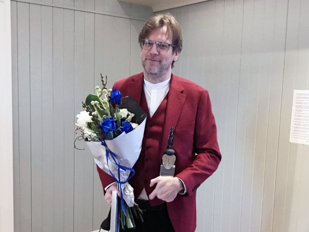 Júlíus Freyr Guðmundsson hlaut Súluna árið 2021