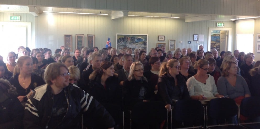 Frá fyrirlestrinum í Bíósal.