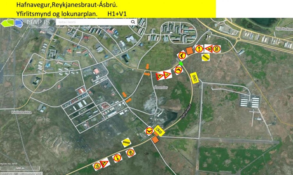 Kaflinn er 50 metra langur og verður Hafnavegur lokaður, hjáleið verður um Ferjutröð, Klettatröð og…