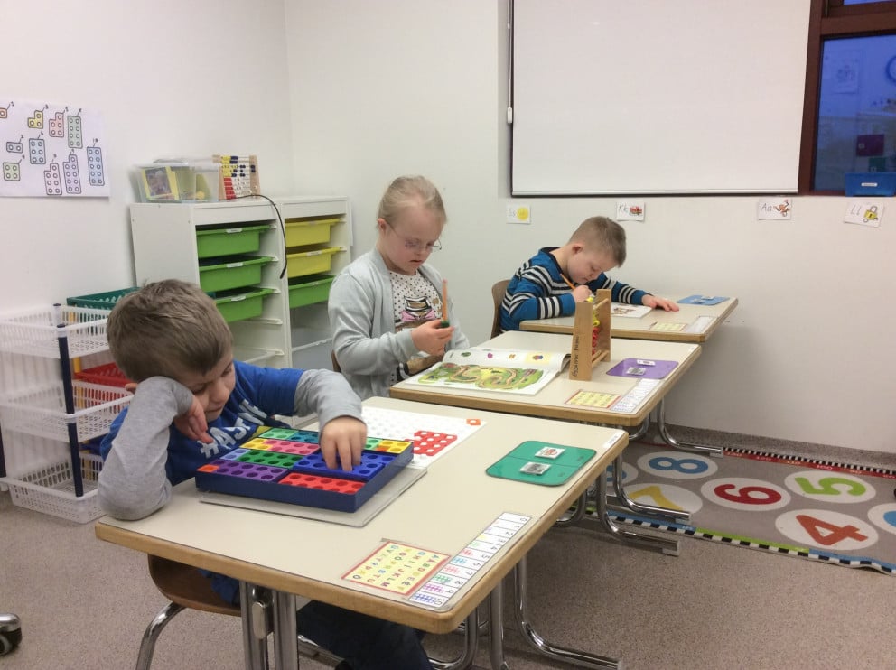 Kennslustund í Öspinni.