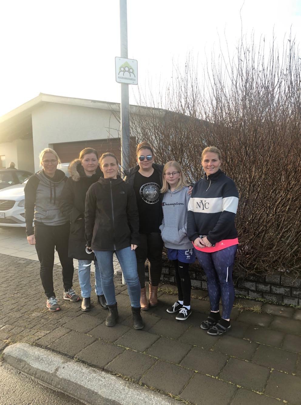 Nágrannar við Hamradal sem tóku við upplýsingum um nágrannavörslu