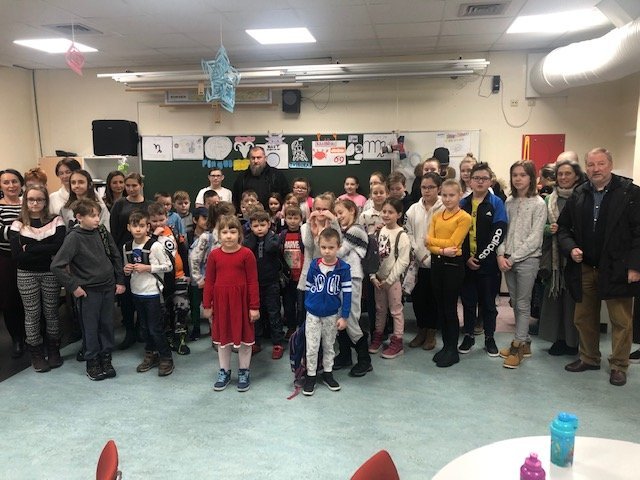 Nemendur í pólska skólanum