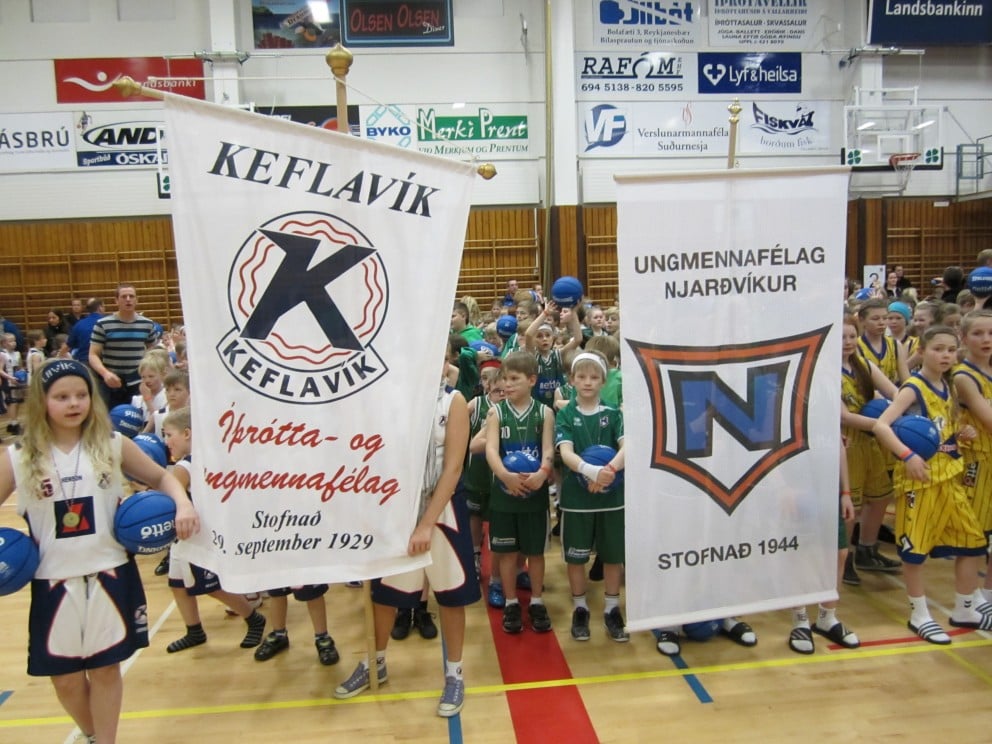 Fulltrúar Keflavíkur og UMFN á Nettómóti.