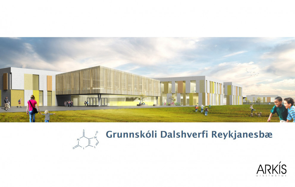 Hugmynd Arkís að nýjum grunnskóla í Dalshverfi.