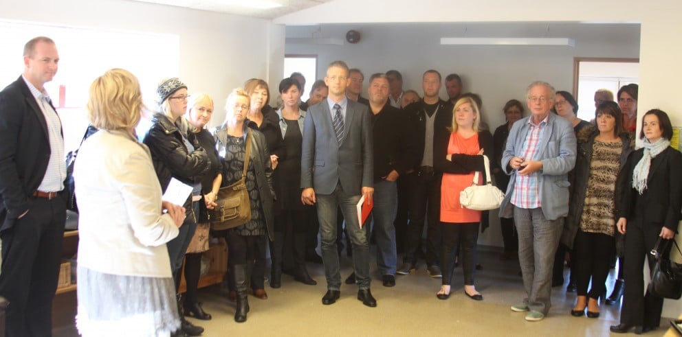 Frá vígslu viðbyggingar við Ösp.