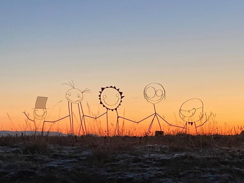 Roðagylltur Reykjanesbær. Ljósmynd Melkorka Sigurðardóttir