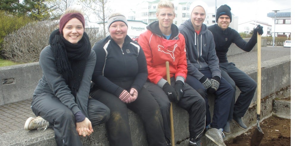 Nemar í vinnuskólanum.