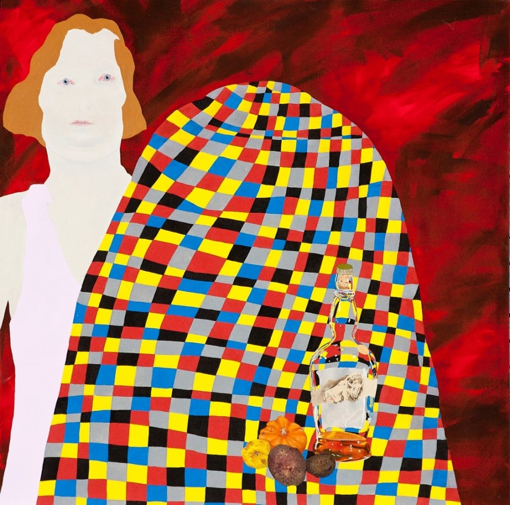 Eitt af verkunum á sýningunni.