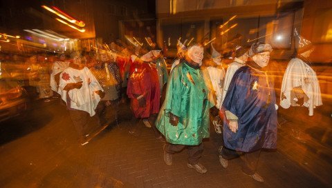 Frá þrettándagleði í Reykjanesbæ.