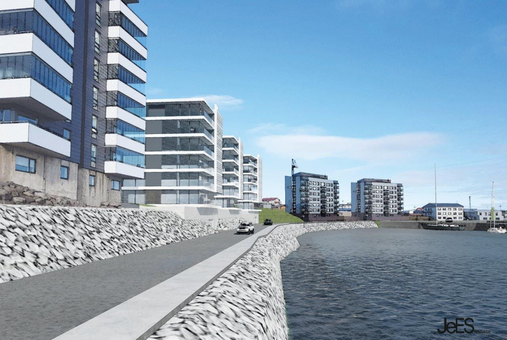 Deiliskipulagstillaga Víkurbraut 21-23. JeES arkitektar.