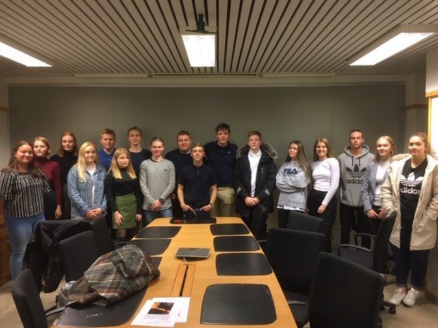 Fulltrúar í ungmennaráði veturinn 2018-2019.