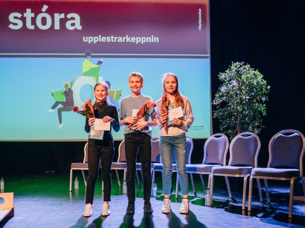 Hafdís Inga Sveinsdóttir, Jón Ingi Garðarsson og Íris Brynja Arnarsdóttir