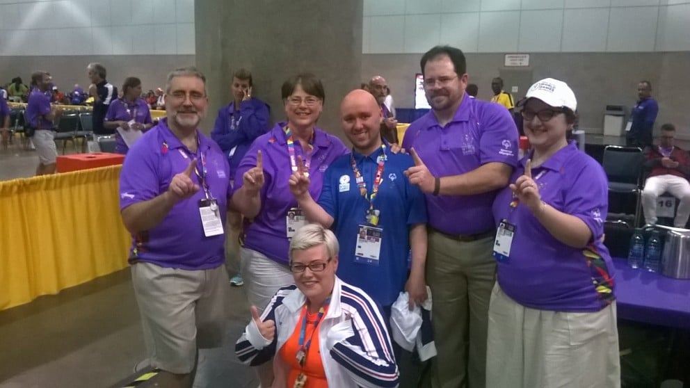 Vilhjálmur með gullið. Ljósmynd: Íþróttasamband fatlaðra.