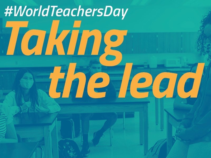 Auglýsing fyrir Alþjóðadag kennara