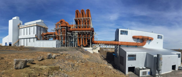 Verksmiðja United Silicon í Helguvík. Ljósmynd USi.