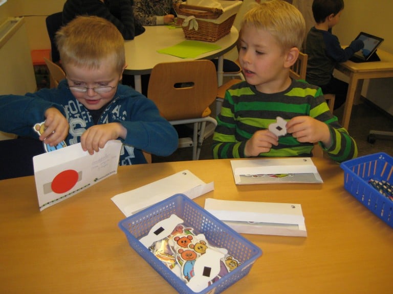 Dugleg leikskólabörn.