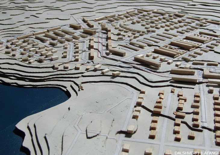 Líkan af Reykjanesbæ