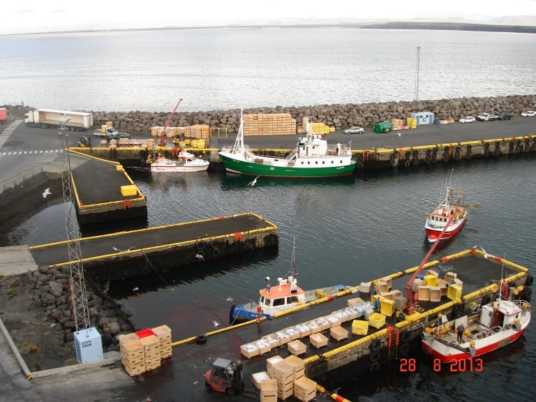 Frá Keflavíkurhöfn.