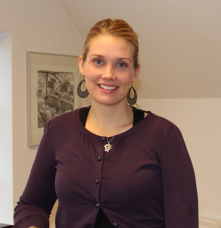 Erla Björg kynnti niðurstöður um geðheilsu unglinga sem koma á Vog.