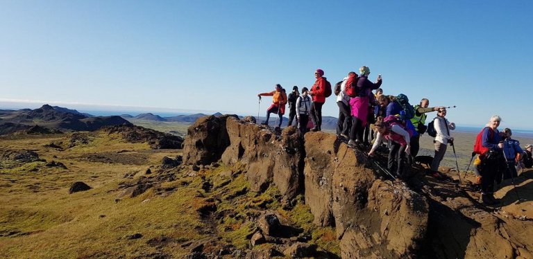 Ferðafélag Íslands verður með lýðheilsuátak á Suðurnesjum eftir áramót. Ljósmynd: FÍ