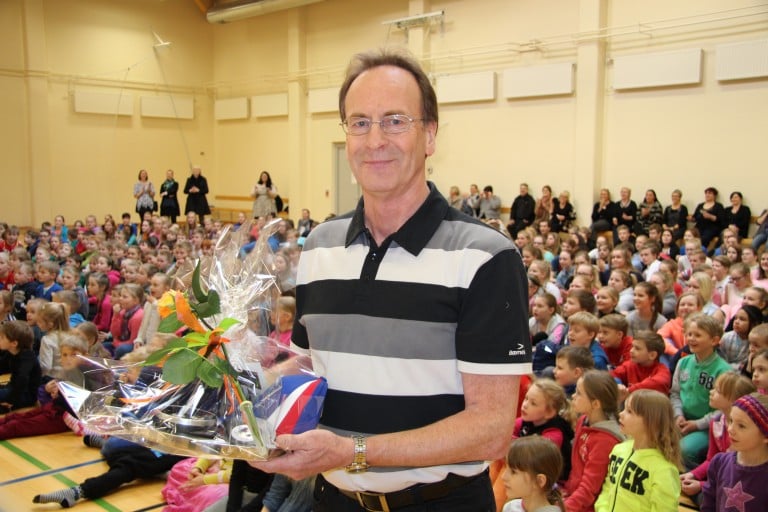 Gunnar Þór Jónsson kvaddur í Heiðarskóla.