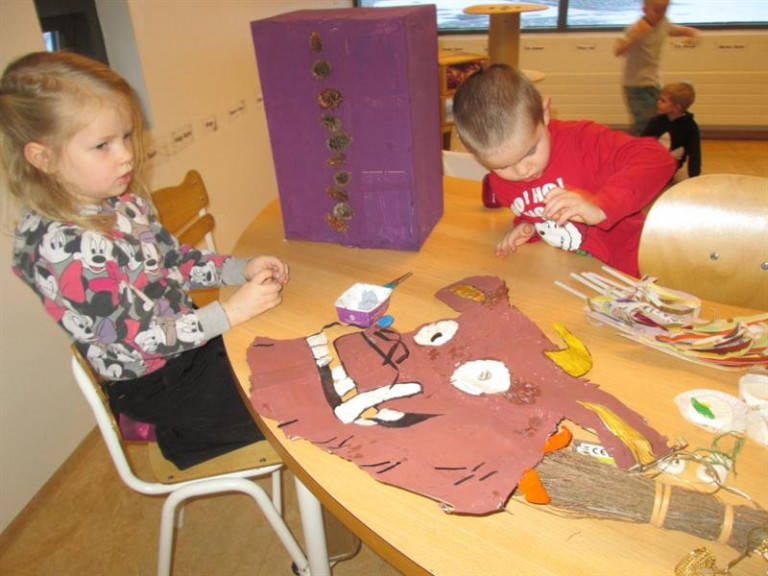 Mynd frá þátttöku skólans í eTwinning verkefninu Greppikló. Ljósmynd: Leikskólinn Holt