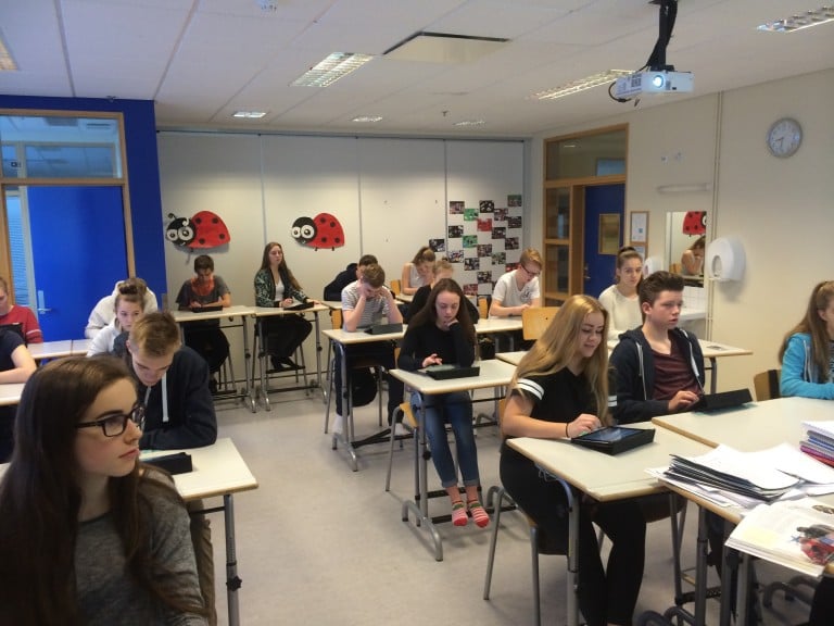 Áhugasamir nemendur.