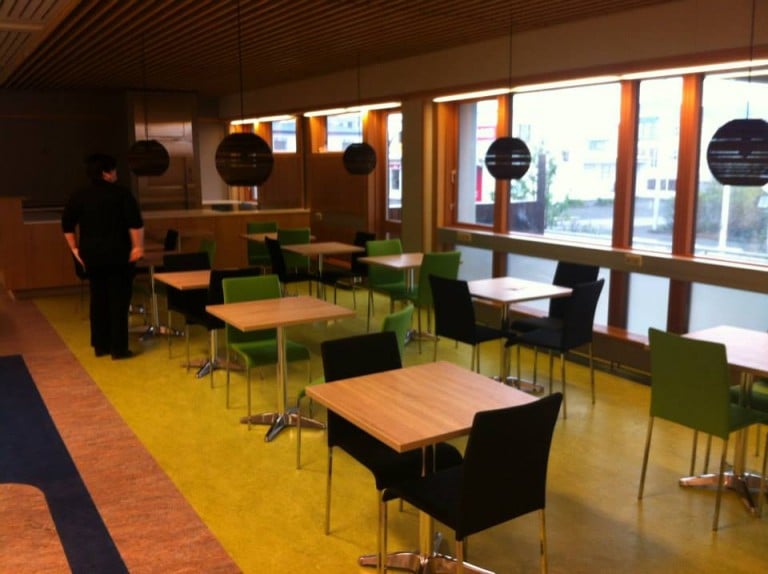 Svona er umhorfs í Ráðhúskaffi.