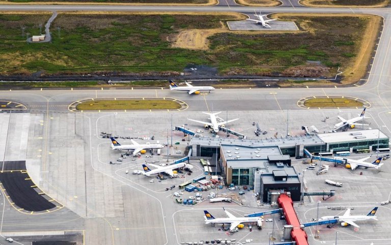 Frá Keflavíkurflugvelli. Mynd með frétt um skipulagsreglurnar á vef samgöngu- og sveitastjórnarráðu…